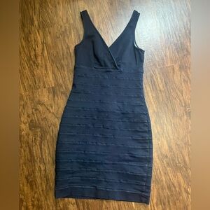 Express blue denim stretch dress small